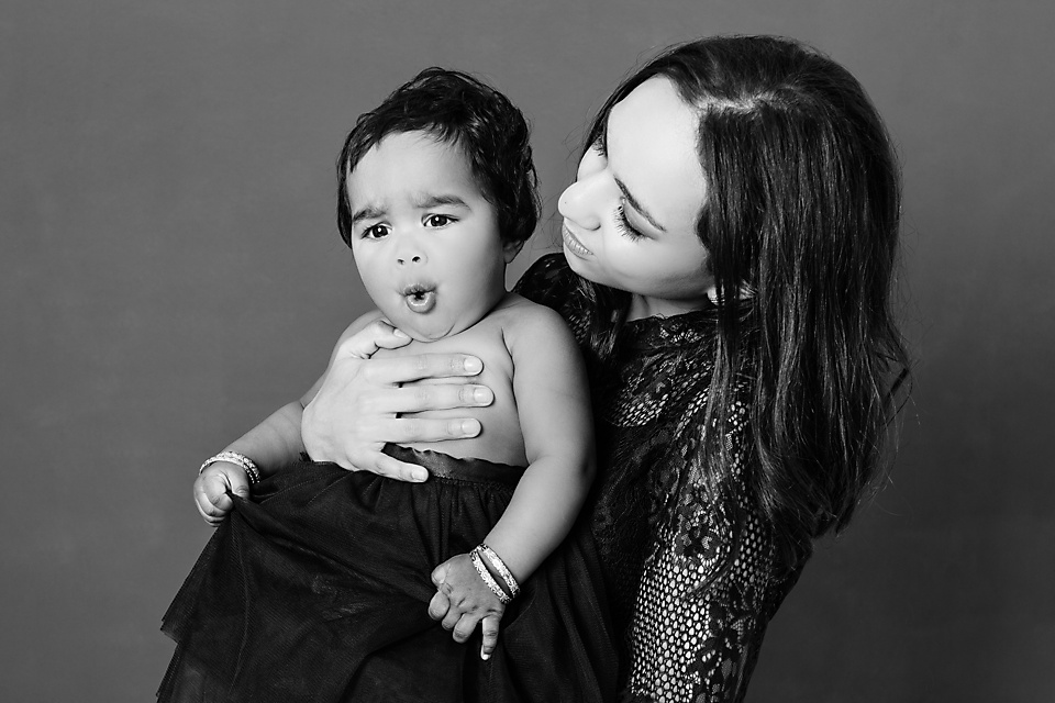 Mother And Daughter Photo Shoot In Studio