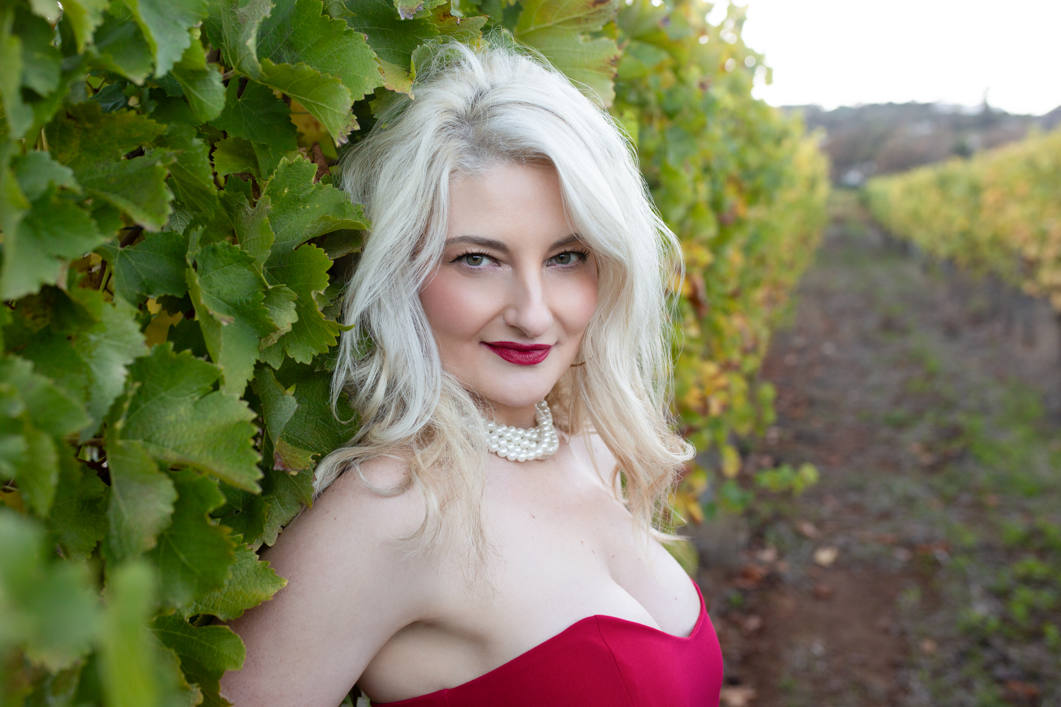 Lifestyle portrait of Elzabie Scott at Groot Constantia