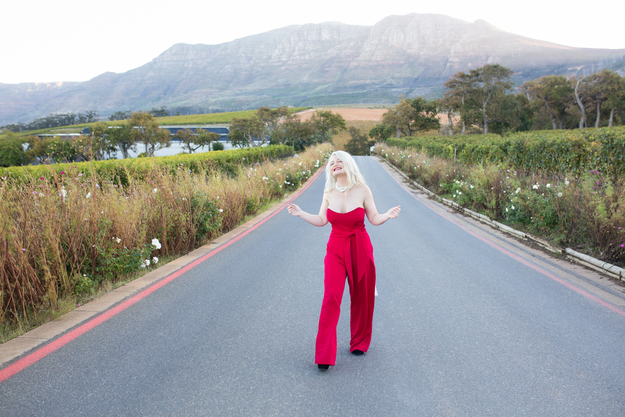 Elzabie Scott photographed for her business branding. Taken at Groot Constantia Wine Estate